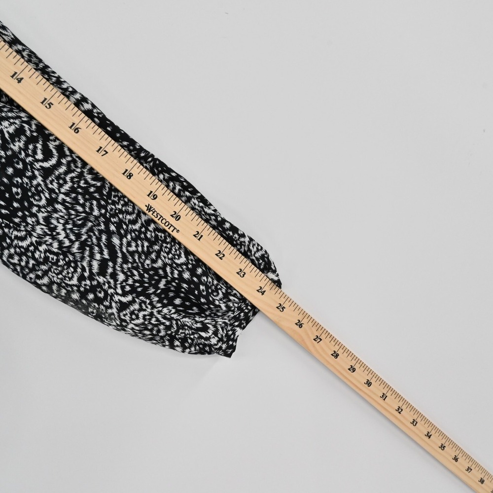 Joie Silk‎ Animal Print Blouse Womens Size S Black White Top Abstract Capsule - Picture 5 of 12